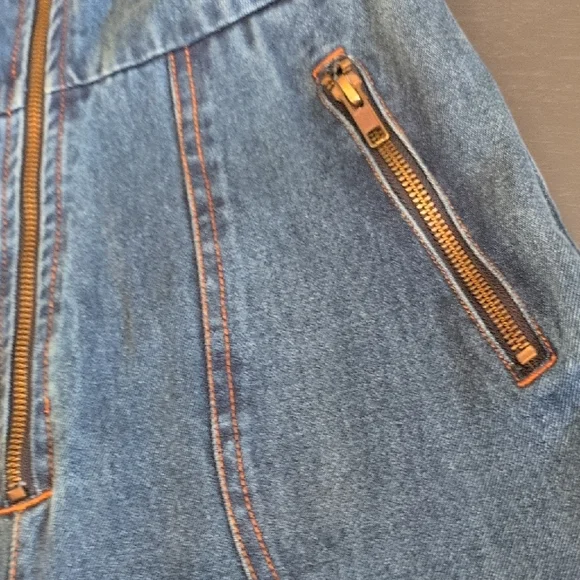 Porridge Anthropologie Blue Denim Maggie JumpSuit - Picture 7 of 10